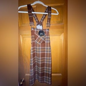 Fashion Nova - Chasing A Feeling Skirtall - Chocolate - Medium - Never worn/tags